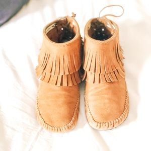 Moccasin ankle boot